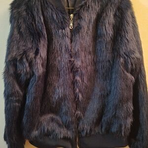 Faux fur coat